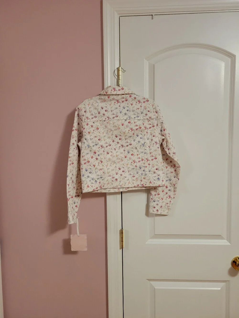 NWT LoveShackFancy x Target Girls Grace Sunrise Patchwork Floral Denim Jacket- L